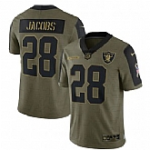 Nike Raiders 28 Josh Jacobs 2021 Olive Salute To Service Limited Jersey Dyin,baseball caps,new era cap wholesale,wholesale hats